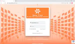 Datafinz Login page
